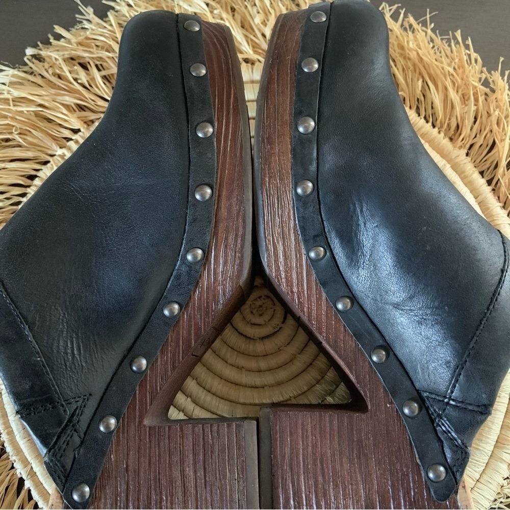 KORKS Women's Sudbury Black Leather Clogs Kork Ease Size 9 - Picture 8 of 16
